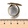 Vintage Adjustable Iron Finger Ring Components Alloy Cabochon Bezel Settings X-PALLOY-Q300-09AB-NR-4