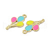 Alloy Enamel Pendants ENAM-B050-10G-05-3