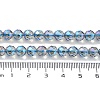 Electroplated Synthetic Quartz Crystal Beads Strands G-Z038-A02-01FR-1-5