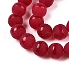 Frosted Natural White Jade Beads Strands G-T138-10mm-209B-3