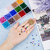 HOBBIESAY 2250Pcs 15 Colors Imitation Austrian Crystal 5301 Bicone Beads GLAA-HY0001-23-3