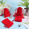 Beebeecraft Rectangle Velvet Drawstring Pouches TP-BBC0001-06A-4