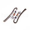 Mixed Gemstone Bookmark AJEW-C025-01-4