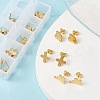 20Pcs 10 Style 201 Stainless Steel Stud Earring Findings STAS-YW0001-70G-5