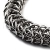 304 Stainless Steel Rope Chain Bracelet BJEW-Z023-17P-2