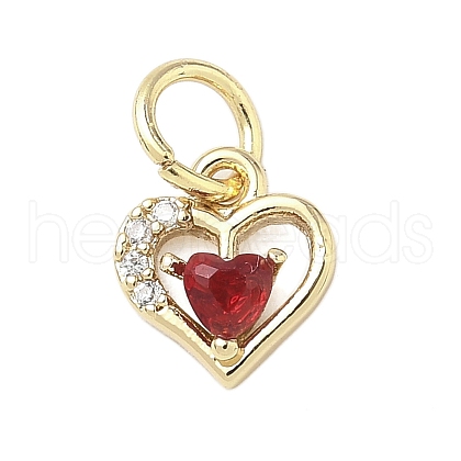 Brass Micro Pave Cubic Zirconia Pendants KK-D364-10G-1