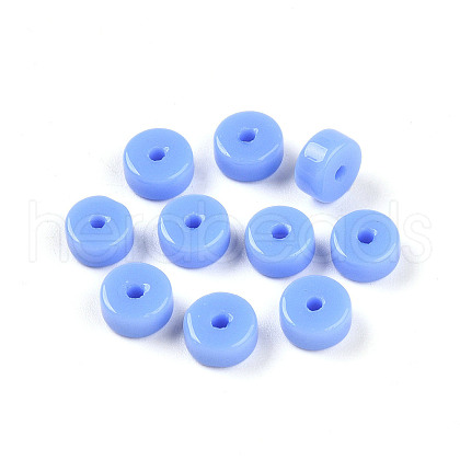 Opaque Solid Color Glass Beads X1-GLAA-N007-6x3mm-A05-1