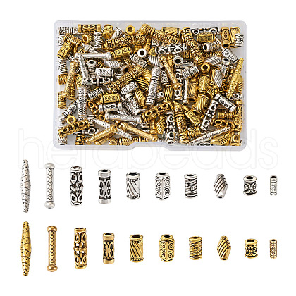 Craftdady 200Pcs 20 Style Tibetan Style Alloy Beads FIND-CD0001-33-1