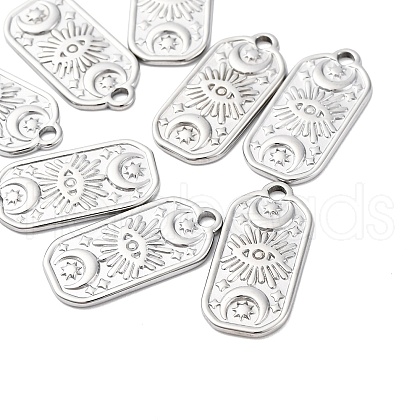 Non-Tarnish 304 Stainless Steel Pendants STAS-E182-10P-1