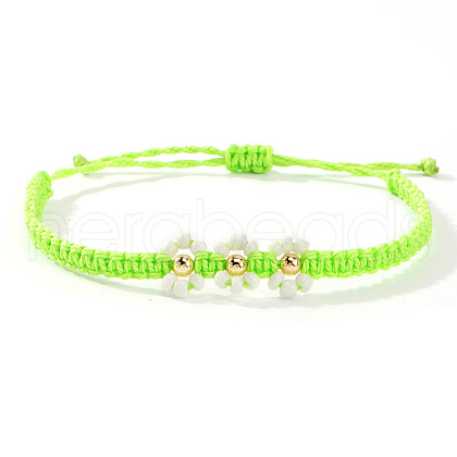 Glass Seed Beaded Braided Bead Beacelets BY5894-7-1