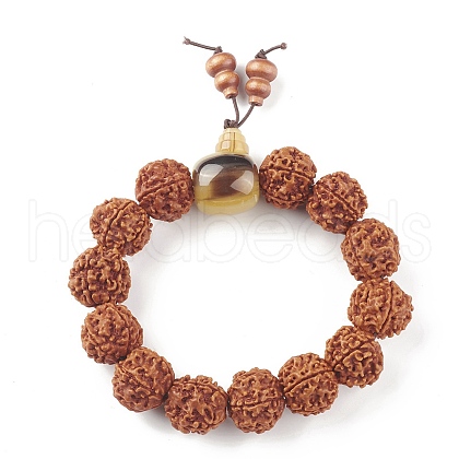 Mala Beads Bracelet BJEW-P291-02C-1