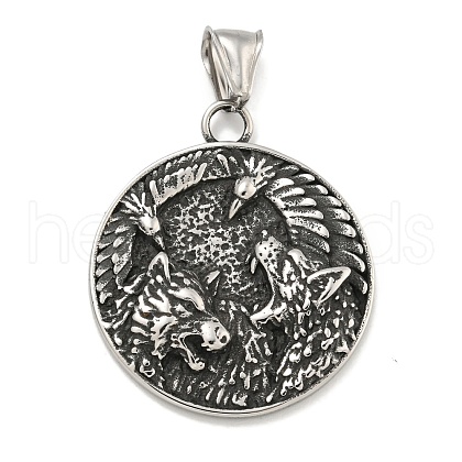 316 Surgical Stainless Steel Pendants STAS-E212-61AS-1