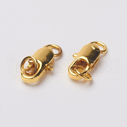 Brass Lobster Claw Clasps KK-I563-G-1
