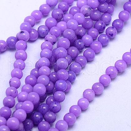 Natural Mashan Jade Round Beads Strands X-G-D263-8mm-XS24-1