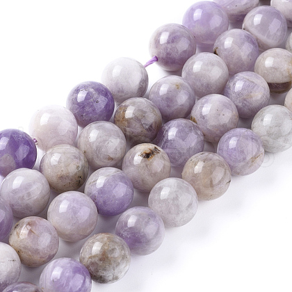 Natural Amethyst Beads Strands X-G-L555-01-8mm-1