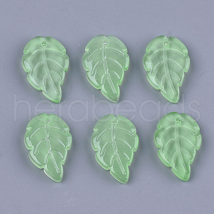 Transparent Spray Painted Glass Pendants GLAA-S183-17B-1