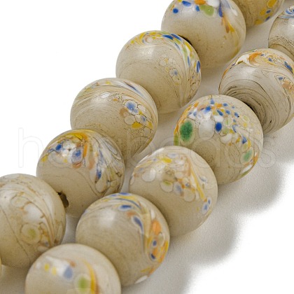 Handmade Lampwork Beads Strands BLOW-D006-07E-1
