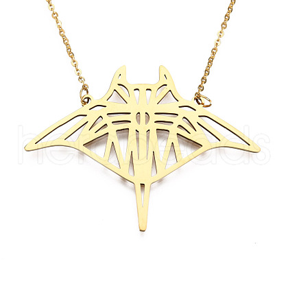 201 Stainless Steel Pendant Necklaces NJEW-T009-JN071-2-40-1