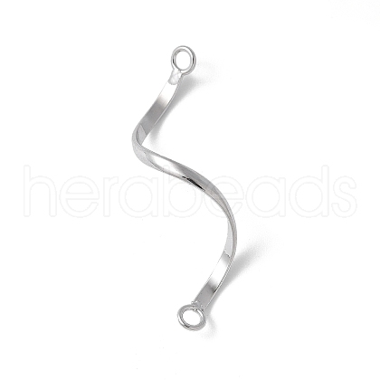 925 Sterling Silver Connector Charms STER-M093-04P-1