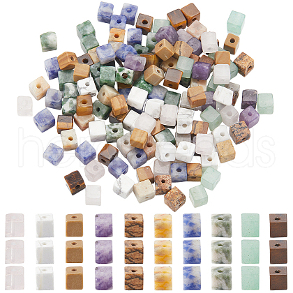 SUNNYCLUE 200Pcs 10 Styles Natural Mixed Gemstone Beads Strands G-SC0003-12-1