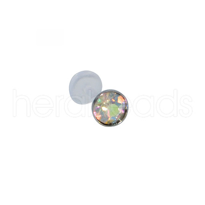 Acrylic Micro Pave Cubic Zirconia Labrets Piercing Jewely for Women Men WG00568-11-1