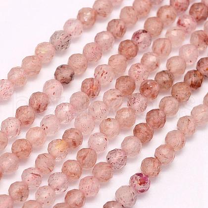 Natural Strawberry Quartz Beads Strands G-F509-31-2mm-1