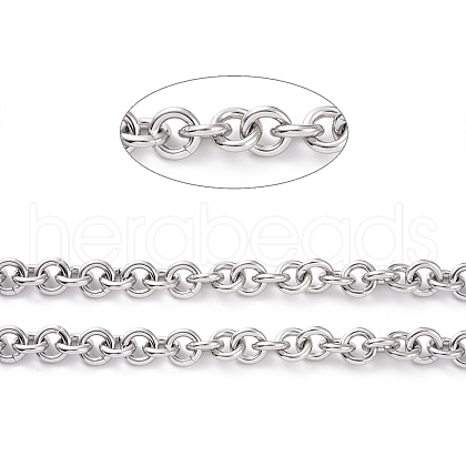 Tarnish Resistant 304 Stainless Steel Rolo Chains CHS-H013-07P-1