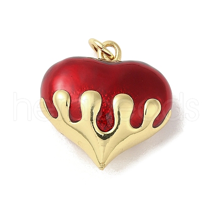 Rack Plating Brass Enamel Pendants KK-S366-05G-10-1