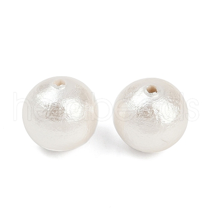Compressed Cotton Pearl Beads WOVE-V001-A01-12mm-1