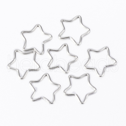 304 Stainless Steel Keychain Clasp Findings STAS-G161-07A-1