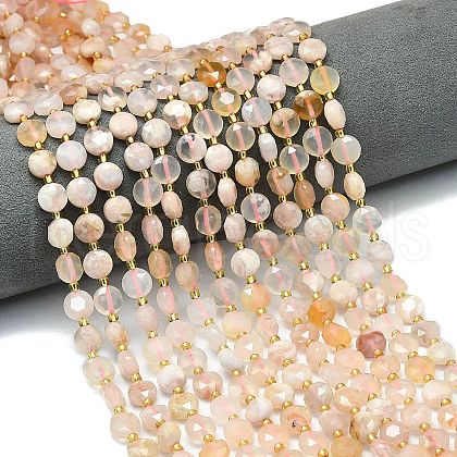 Natural Cherry Blossom Agate Beads Strands G-C116-A64-02-1