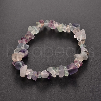 Natural Gemstone Beaded Stretch Bracelets BJEW-JB01823-02-1