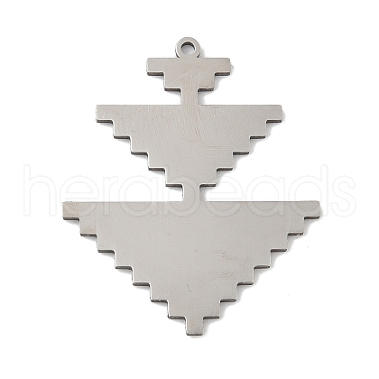 304 Stainless Steel Pendants STAS-S174-33P-1