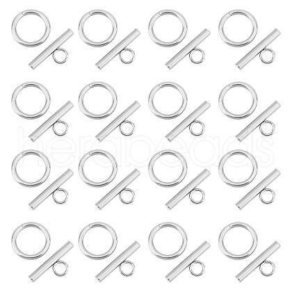 Unicraftale 50 Sets 304 Stainless Steel Toggle Clasps STAS-UN0037-39-1