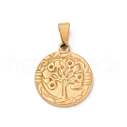 201 Stainless Steel Pendants STAS-C130-07G-1