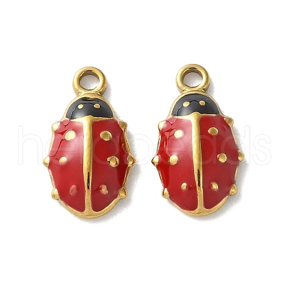 304 Stainless Steel Enamel Charms STAS-S172-02A-G-1
