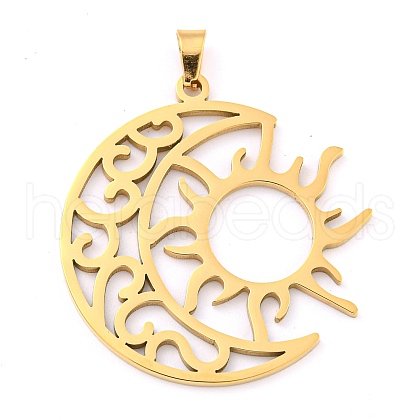 304 Stainless Steel Pendants STAS-Z076-19G-1