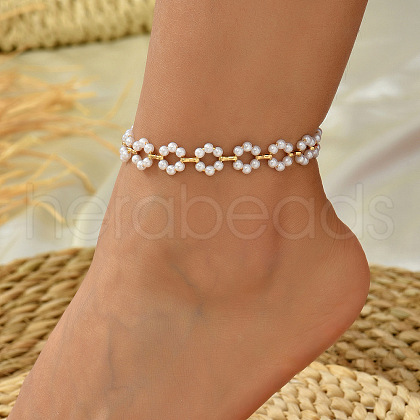 Flower Alloy Enamel Anklets WG8DD7D-03-1