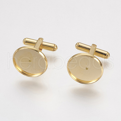 304 Stainless Steel Cuffinks STAS-G187-23G-A-16MM-1