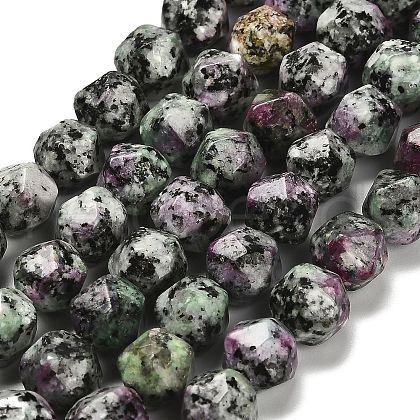 Dyed Natural Sesame Jasper Beads Strands G-G203-08E-1