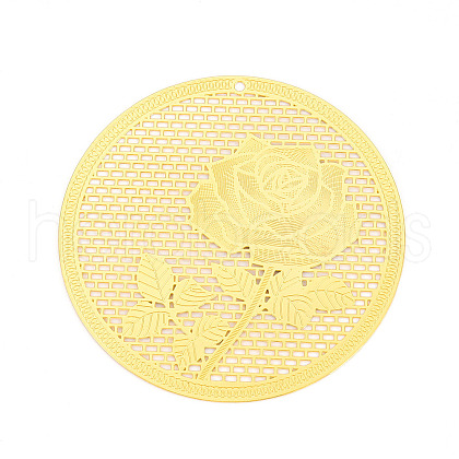 Brass Filigree Big Pendants KKC-T003-05G-1