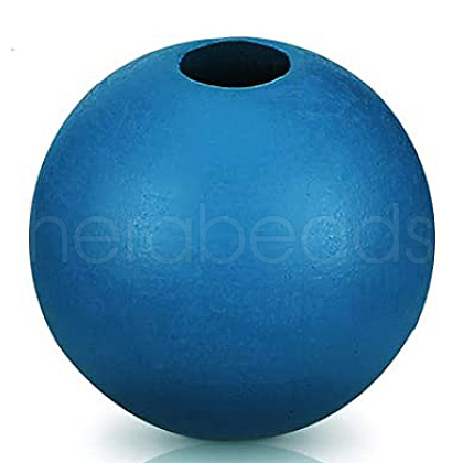 Painted Natural Wood Beads WOOD-A018-16mm-25-1