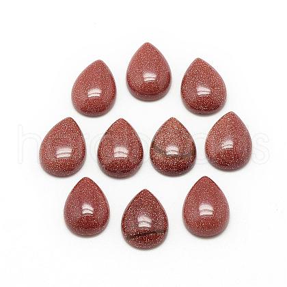 Synthetic Goldstone Cabochons G-R417-13x18-47-1