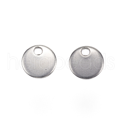 Tarnish Resistant 304 Stainless Steel Charms X-STAS-F039-91-6mm-P-1