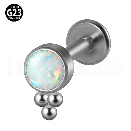 G23 Titanium Threadless Labrets WG33C7B-34-1