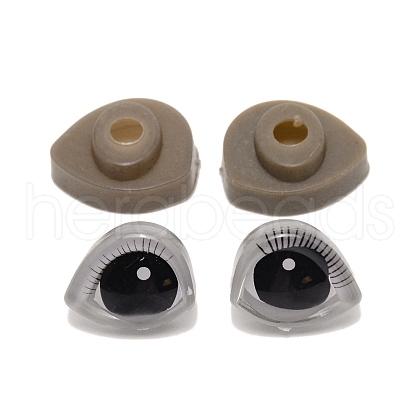 3D Plastic Doll Eyes and Eyes Washers Sets DIY-WH0264-11D-1