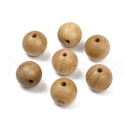 Natural Wood Beads WOOD-C019-15mm-01-1