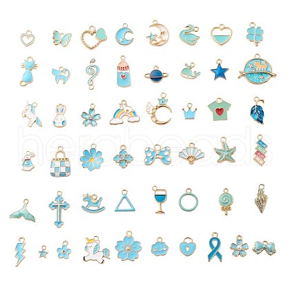 Alloy Enamel Pendants ENAM-YW0001-19-1
