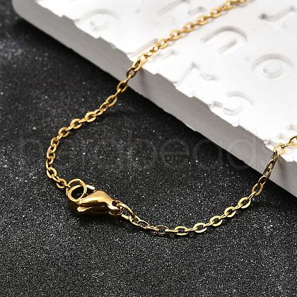 304 Stainless Steel Cable Chain Necklaces X-NJEW-E026-04G-B-1