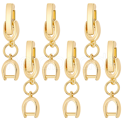 BENECREAT 6Pcs Brass Watch Band Clasps DIY-BC0013-44A-G-1
